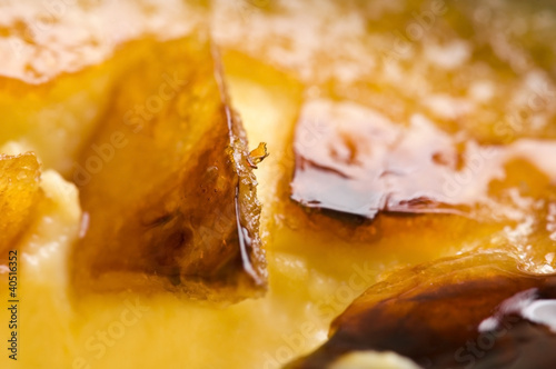 Photo: French dessert - cream brulee, burnt cream French dessert - cream brulee, burnt cream