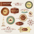 Halal food labels and elements