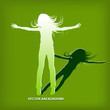 abstract silhouette girl which jump background abstract silhouette girl which jump background