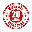 Experience Stamp 20  DE