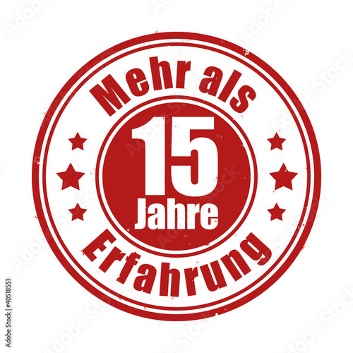 Illustration: Experience Stamp 15 DE Experience Stamp 15 DE