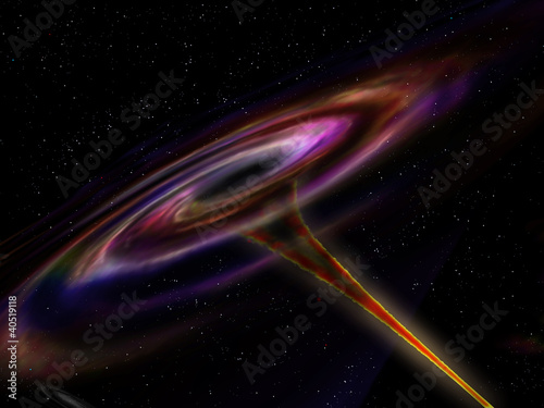 Illustration: Wormhole in Outer Space Wormhole in Outer Space