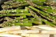Green and White Asparagus Tips