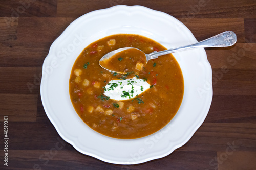 Photo: Hungarian goulash soup Hungarian goulash soup