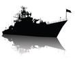 Soviet (russian) guided missile cruiser  silhouette