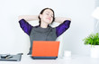 Business woman relax