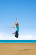 Photo: Sprung am Strand Sprung am Strand