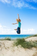 Photo: Sprung am Strand Sprung am Strand