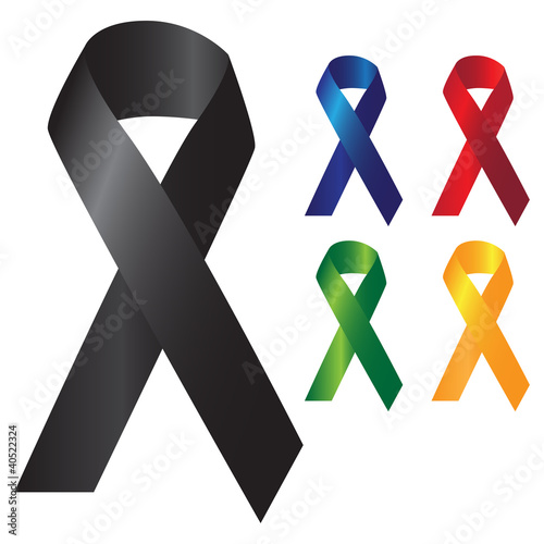 Vector: colorful vector ribbon set colorful vector ribbon set