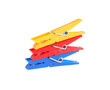 Clothespins On White