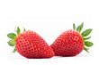 Photo: Two strawberries Two strawberries