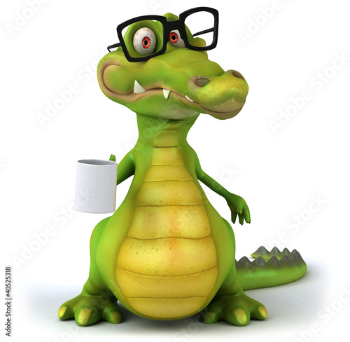 Ilustração: Crocodile et lunettes Crocodile et lunettes