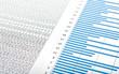 Blue chart and numbers