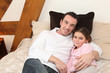 Daddy and daughter having a hug