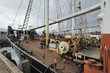 old ship in harbor