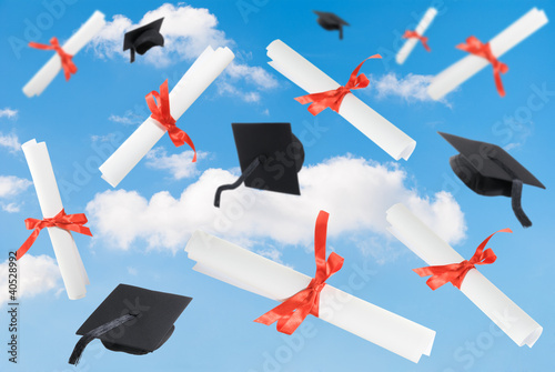 Photo: Graduation Caps & Scrolls Graduation Caps & Scrolls