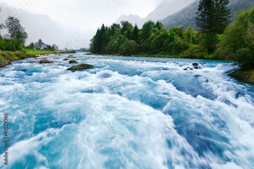 Photo: Glacier river Glacier river
