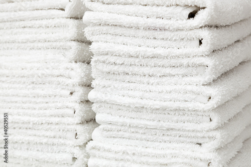 Photo: white and fluffy towels white and fluffy towels