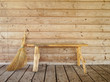 bench and broom bench and broom