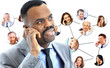 african american man speaking on the phone african american man speaking on the phone