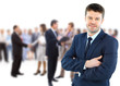 Photo en ligne au meilleur prix Business team people group crowd full length stand