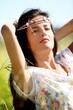 Gypsy girl with neacklace around her head Gypsy girl with neacklace around her head