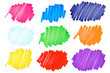 Colorful ink blots-very large-set2