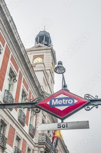 Madrid Metro Sign