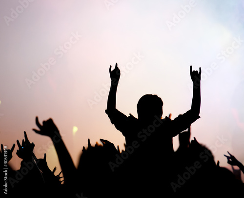 Photo: concert. contour of the fans concert. contour of the fans