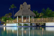 Night view in a tropical resort