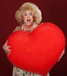 Drag Queen With Huge Balloon