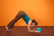 Woman Practicing Yogasana