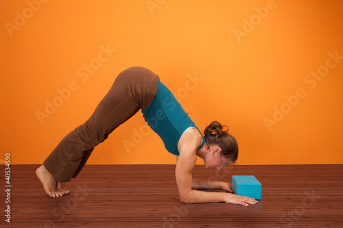 Photo: Woman Practicing Yogasana Woman Practicing Yogasana