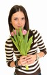 fille avec tulipes fille avec tulipes
