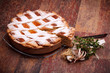 Italian Pastiera And Ceramic Flowers
