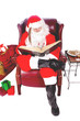 Humorus closeup of Santa Claus