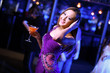 Young woman having fun at nightclub disco Young woman having fun at nightclub disco