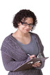Beautiful Hispanic Woman With a Clipboard Beautiful Hispanic Woman With a Clipboard