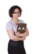 Beautiful Hispanic Woman With a Clipboard Beautiful Hispanic Woman With a Clipboard