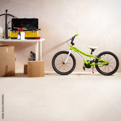 Photo: Mountain bike and equipment Mountain bike and equipment