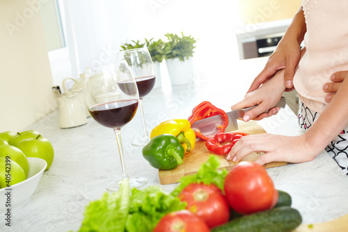 Photo: Cutting pepper Cutting pepper