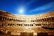 inside of Colosseum in Rome, Italy inside of Colosseum in Rome, Italy