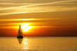 Sailing at sunset