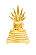 Buddha Gold Sculpture with white background