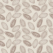 seamless cacao pod pattern