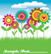 Photo en ligne au meilleur prix Floral card illustration