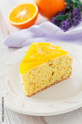 Photo: Orange and lavender cake Orange and lavender cake