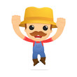 funny cartoon farmer