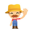 funny cartoon farmer