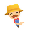 funny cartoon farmer